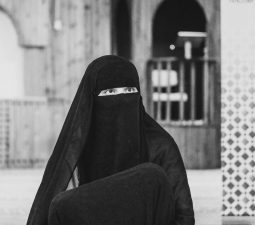 Woman wearing niqab