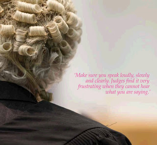 Make sure you speak loudly, slowly and clearly. Judges find it very frustrating when they cannot hear what you are saying 